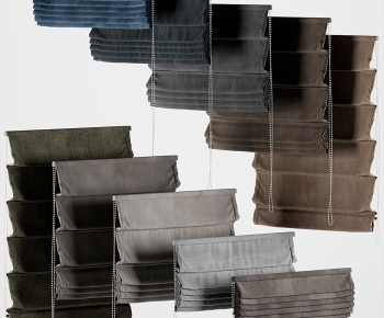 New Chinese Style Roman Curtain-ID:980030065