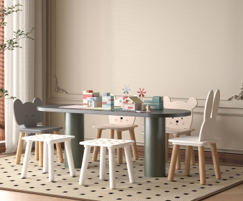 Modern Children's Table/chair-ID:885356904