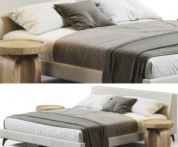 Modern Double Bed-ID:873308905
