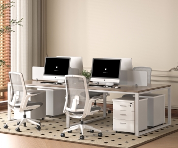 Modern Office Desk And Chair-ID:506984953