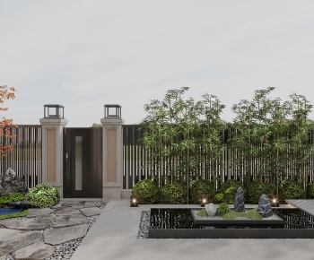 New Chinese Style Courtyard/landscape-ID:862354991