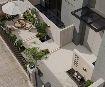 Modern Courtyard/landscape-ID:484606035