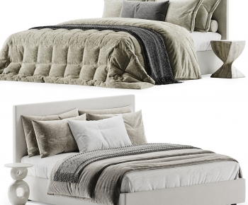 Modern Double Bed-ID:947330005