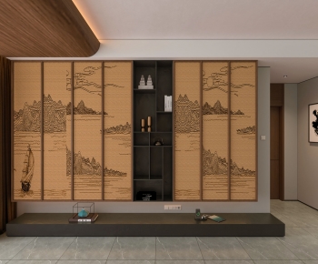 New Chinese Style Decorative Cabinet-ID:852968937