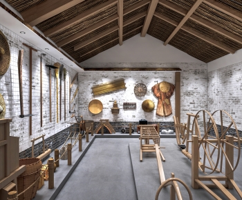 New Chinese Style Exhibition Hall-ID:679121972