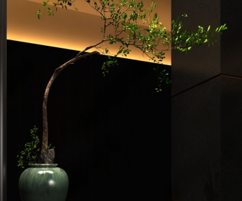 Modern Potted Green Plant-ID:231056932