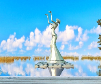 Modern Sculpture Sketch-ID:613908054