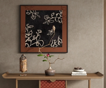 侘寂中古风花瓶摆件挂画组合-ID:265214921