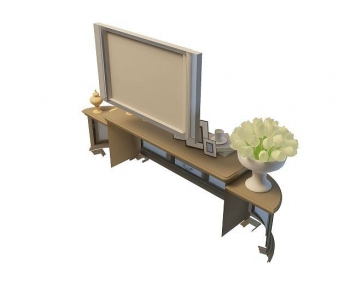 Simple European Style TV Cabinet-ID:445292958