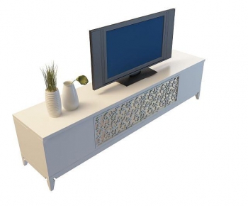 Simple European Style TV Cabinet-ID:199940272