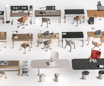 Modern Office Desk And Chair-ID:170923958