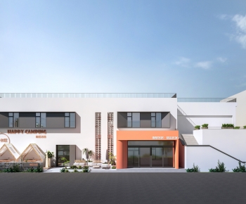现代民宿建筑外观-ID:677480944