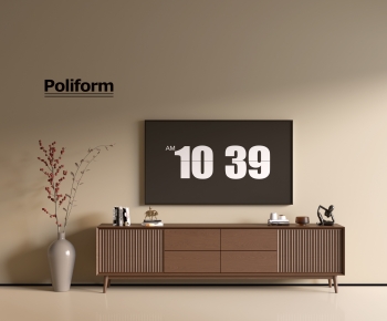 Poliform现代中古风实木电视柜-ID:849061972