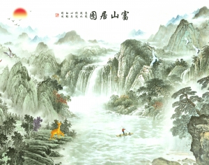 新中式山水装饰画-ID:274949182