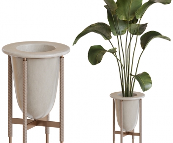 Modern Potted Green Plant-ID:192137001