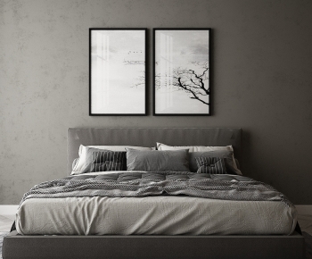 Modern Double Bed-ID:956280953