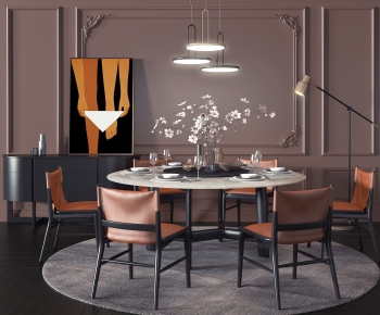 Modern Dining Table And Chairs-ID:445172075