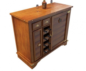 Simple European Style Wine Cabinet-ID:229562044