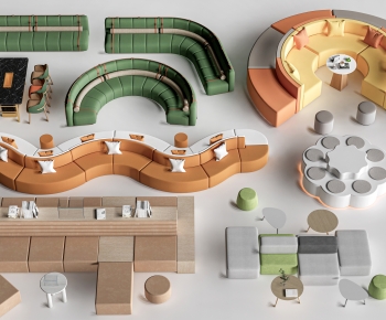 Modern Card Seat Sofa-ID:619236958