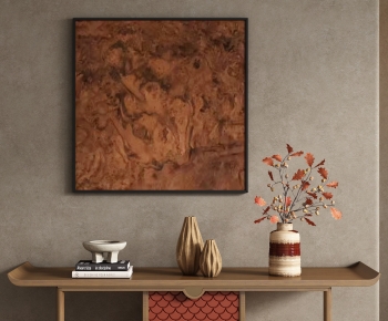侘寂中古风花瓶摆件挂画组合-ID:916692024