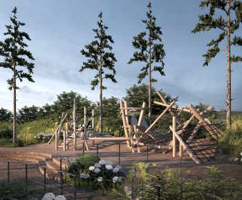 Modern Park Landscape-ID:126732111