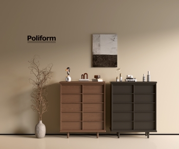 Poliform现代中古风实木斗柜组合-ID:775983109