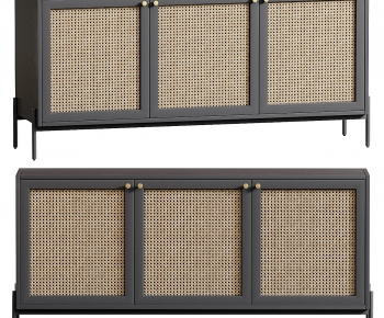 Wabi-sabi Style Side Cabinet-ID:954070124