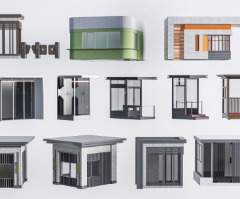 Modern Security Booth-ID:851368906