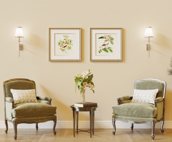 French Style Single Sofa-ID:279325014