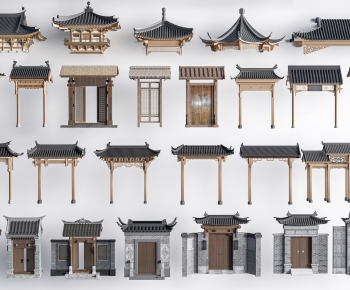 Chinese Style Facade Element-ID:737473016