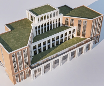 Modern School Building-ID:400419958