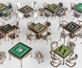 Modern Mahjong Tables And Chairs-ID:910232076