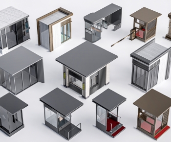 Modern Security Booth-ID:258871082