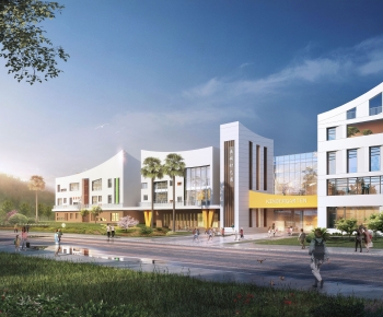 Modern School Building-ID:135195975