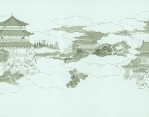 新中式壁纸-ID:563499962