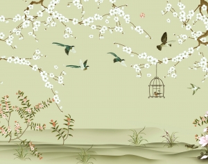 新中式壁纸壁画-ID:252749991