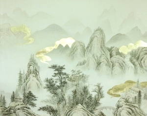 新中式壁纸壁画-ID:987839942