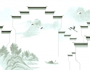 新中式壁纸壁画-ID:826663027