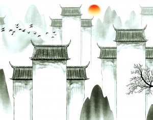新中式壁纸壁画-ID:461518054