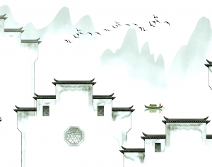新中式壁纸壁画-ID:631416082