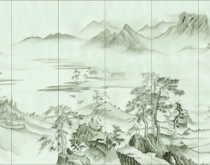 新中式壁纸壁画-ID:640748985