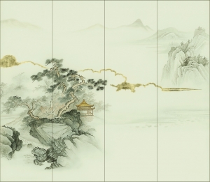 新中式壁纸壁画-ID:106720922