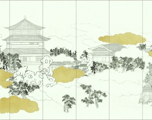 新中式壁纸壁画-ID:499938014