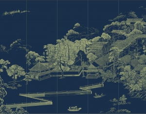新中式壁纸壁画-ID:625123987