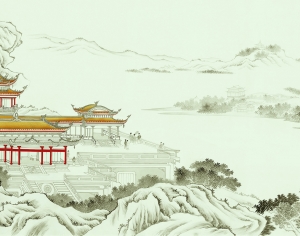 新中式壁纸壁画-ID:386651048