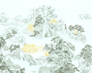 新中式壁纸壁画-ID:823401931