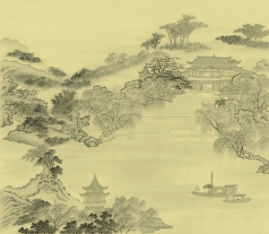 新中式壁纸壁画-ID:764396915