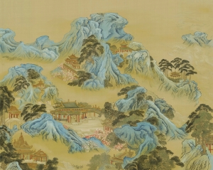 新中式壁纸壁画-ID:526880985