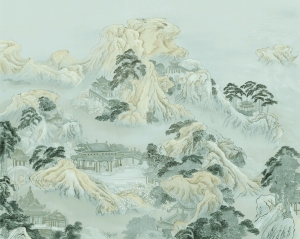 新中式壁纸壁画-ID:220613964