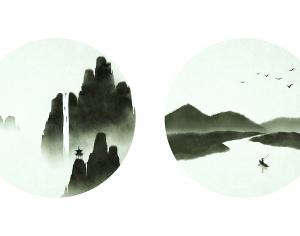 新中式壁纸壁画-ID:379686122